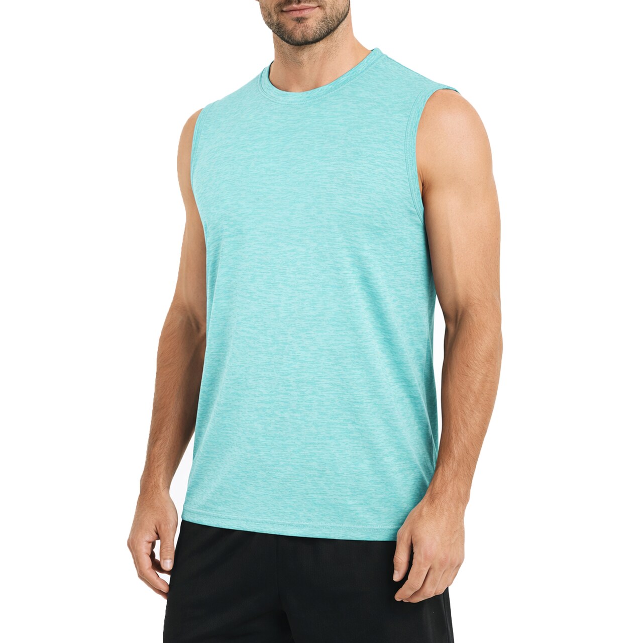 Galaxy Kick Start Gear Men's Moisture-Wicking Wrinkle Free Performance Muscle Tee